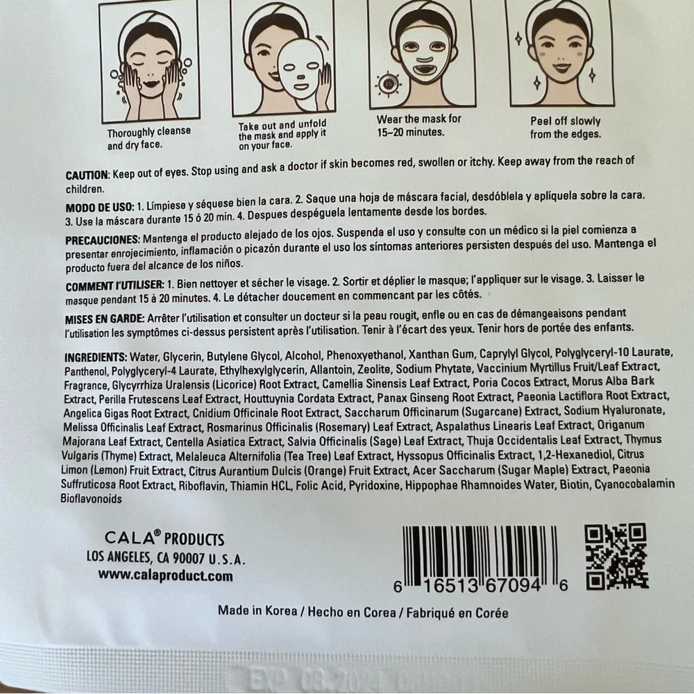 CALA Vitamin C COLLAGEN ESSENCE MASK‎ 1 SHEET